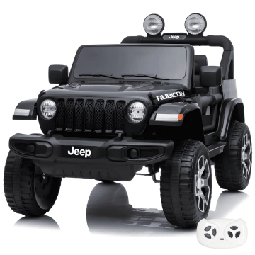 Jeep elektrische kinderauto Wrangler zwart